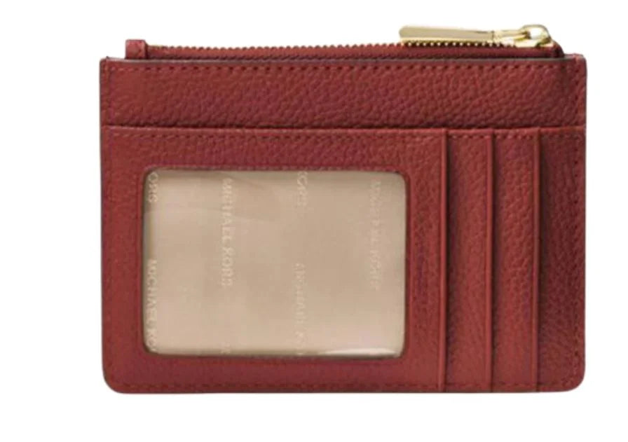 MICHAEL KORSize Red Leather Coin Purse