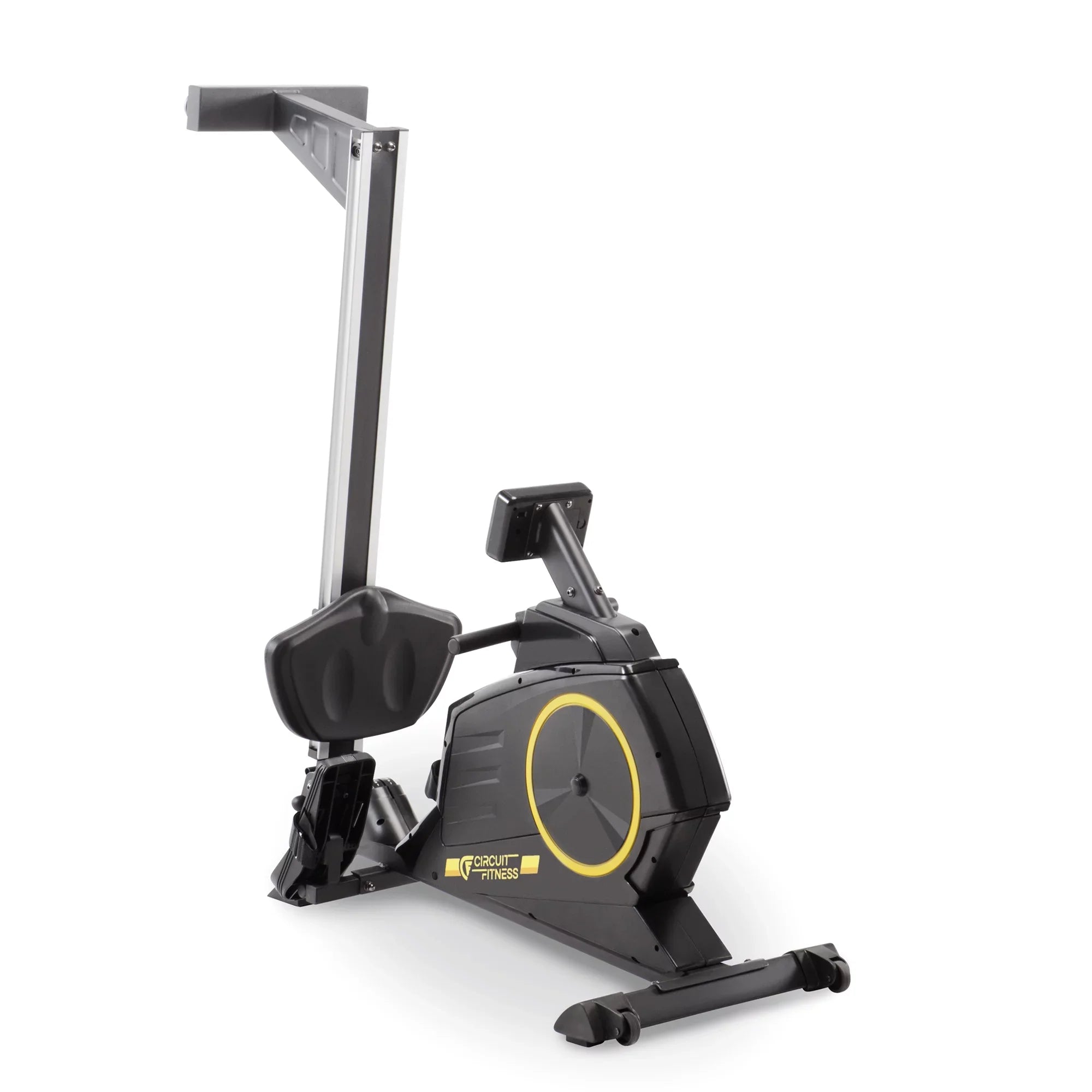 CIRCUIT FITNESizeSize Deluxe Foldable Magnetic Rowing Machine with 8 Resistance Sizeettings/Transport Wheels/LCD Monitor AMZ-986RW