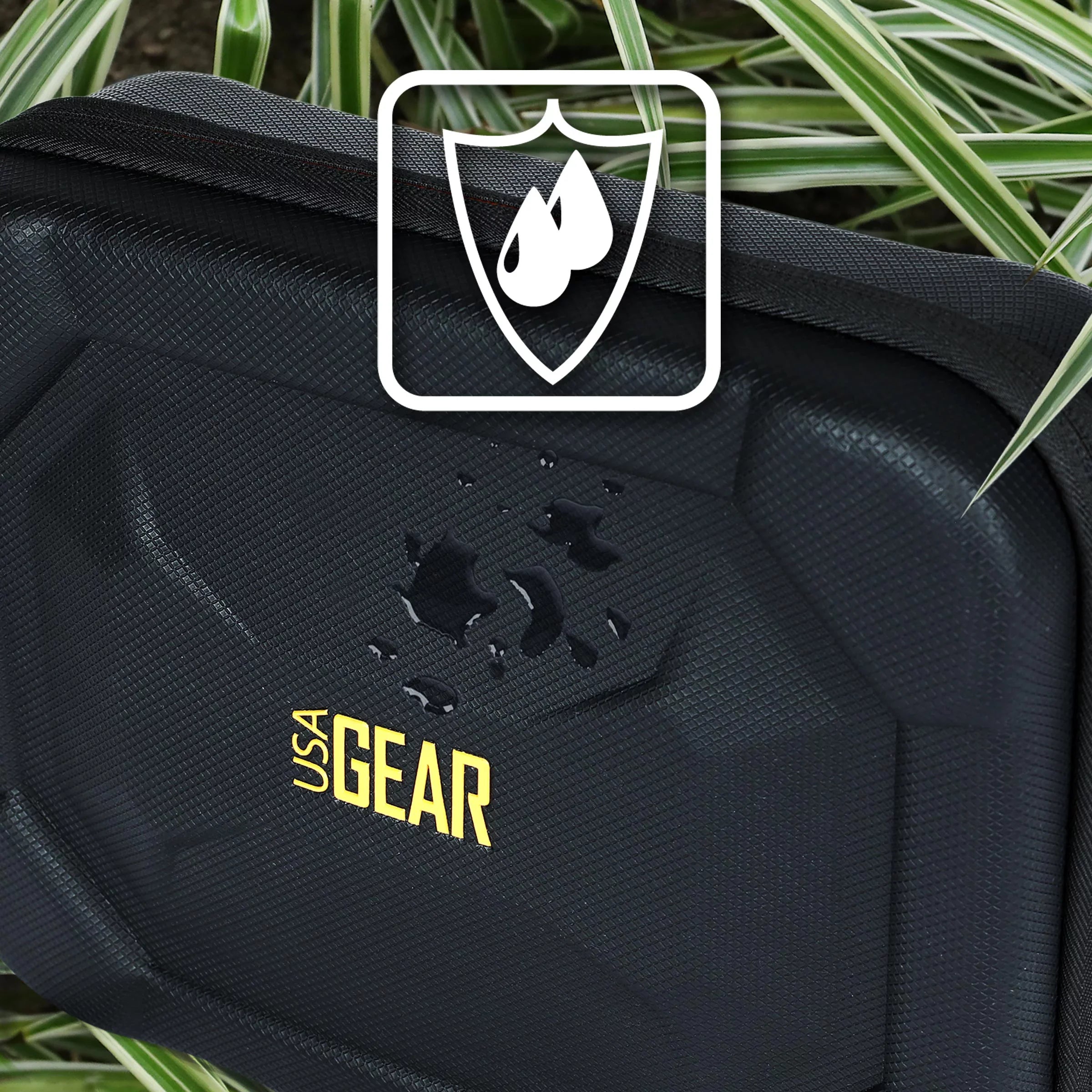 USizeA GEAR External Hard Drive Case, EVA Pillow Hard Sizehell, Customizable Pillow Interior - Black