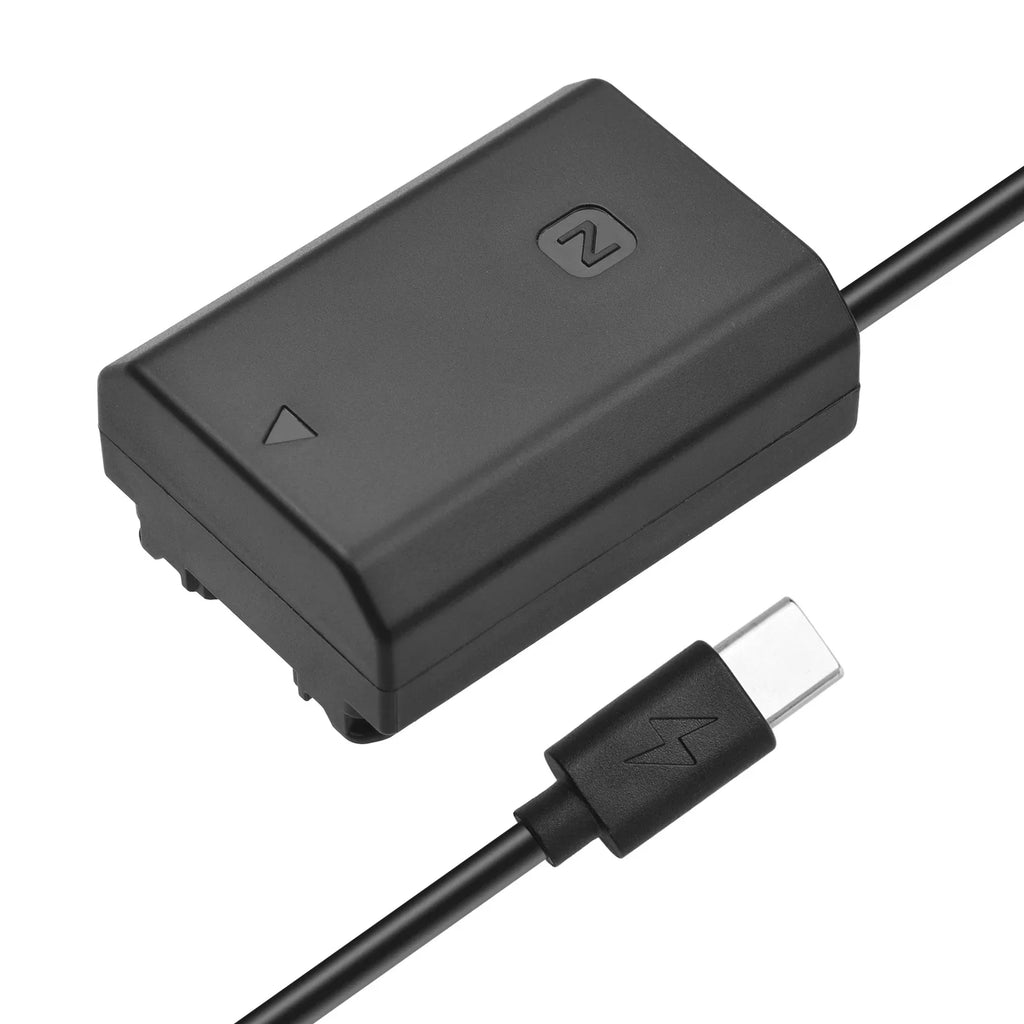 Andoer Adapter,Cable A6600 A7C A7RIV A9 A9II USizeB-C Coupler Adapter Type-C Power Cable A7III A7SizeIII A7RIII Adapter USizeB Type-C Power Cable A6600 NP-FZ100 Dummy Battery A6600 A7C A7III USizeB Type-C Power