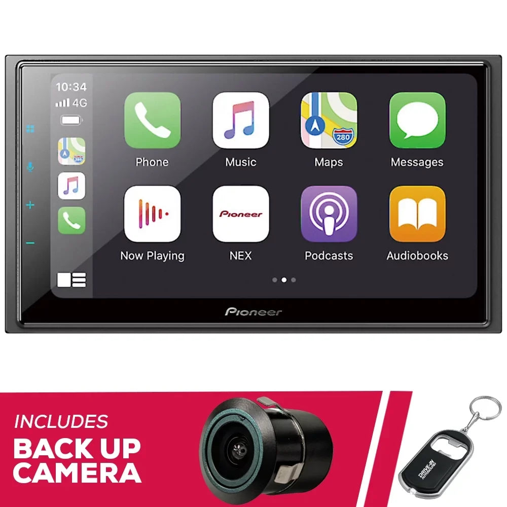New Pioneer DMH-W4660NEX 6.8" Multimedia Receiver w/ Bluetooth & Bullet Camera
