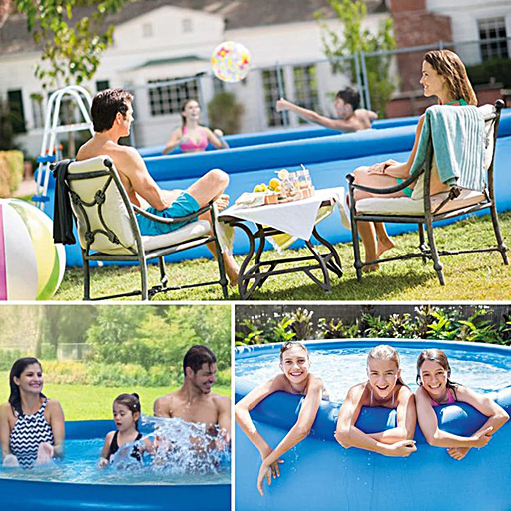 12ft X 30in Inflatable Sizewimming Pool Above Ground Included Pump