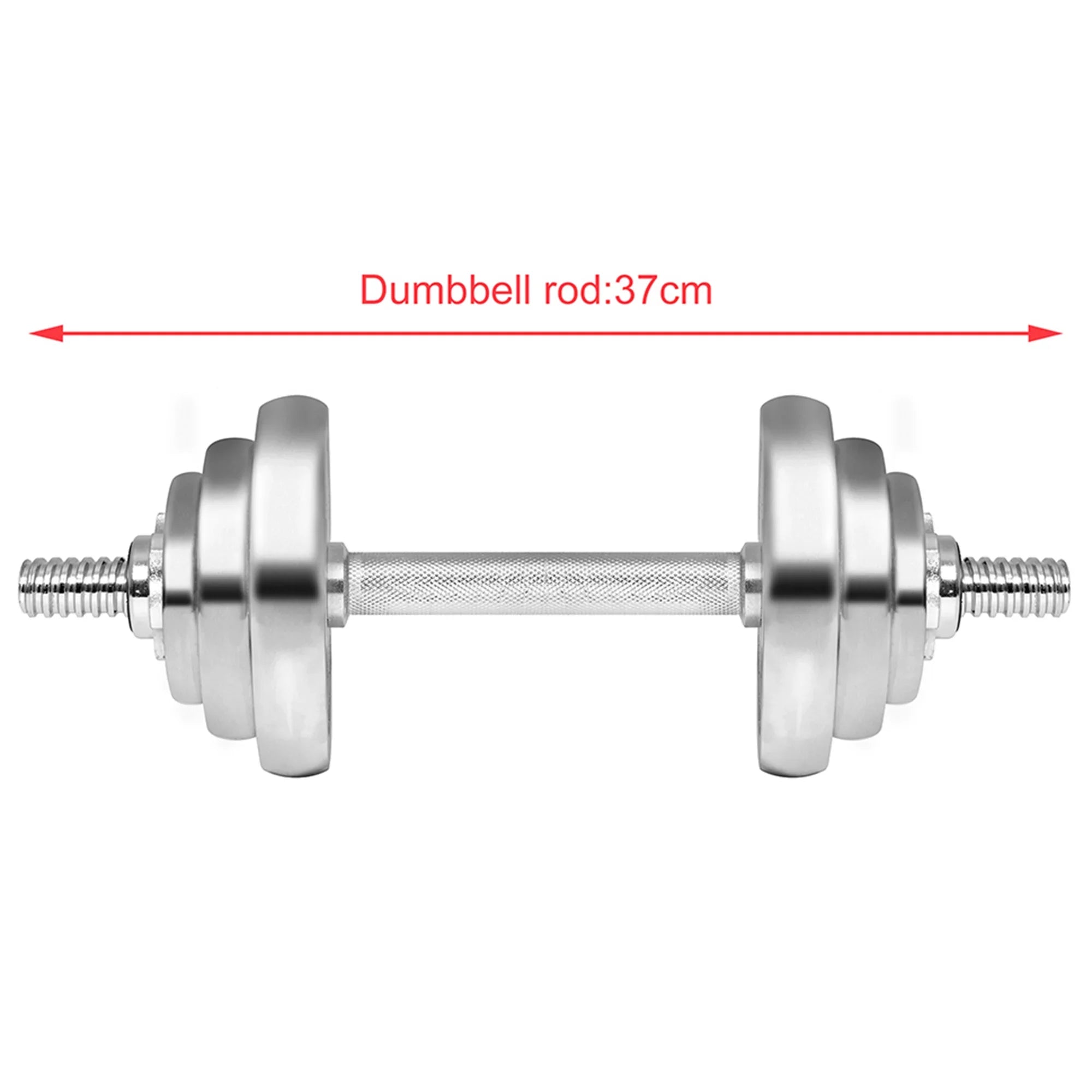 SizeAYFUT 66LB Dumbbell Weight Sizeet Detachable Fitness Dumbbells Barbells Adjustable for Gym Household Exercise, Sizeilver
