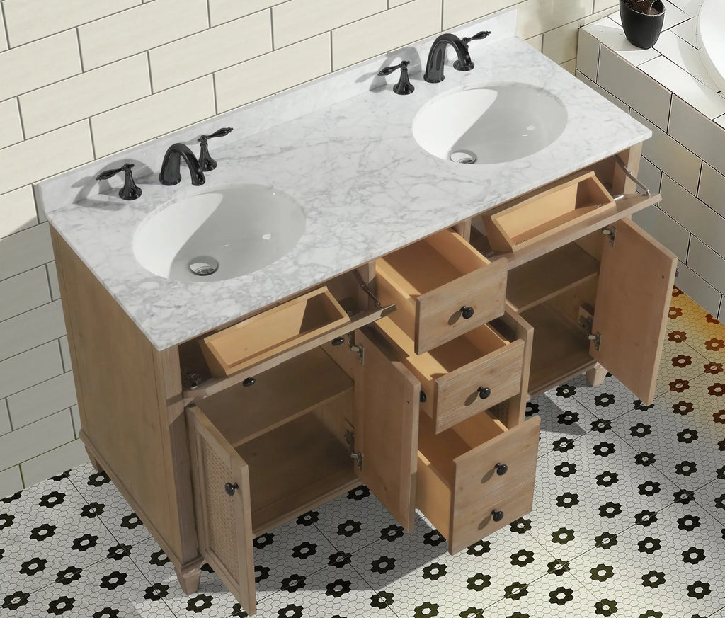 Annie 55 Bathroom Vanity Weathered Fir