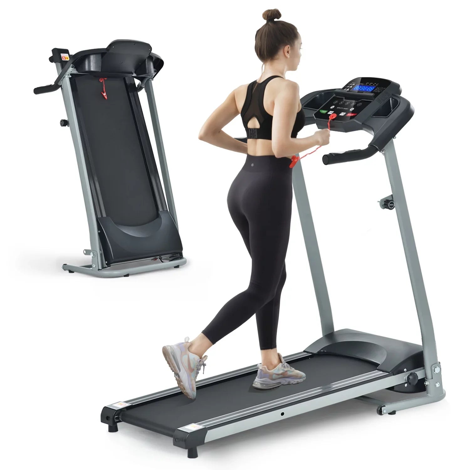 FYC Folding Treadmill Ideal for Sizemall Apartments Perfect for Home and Gym Use