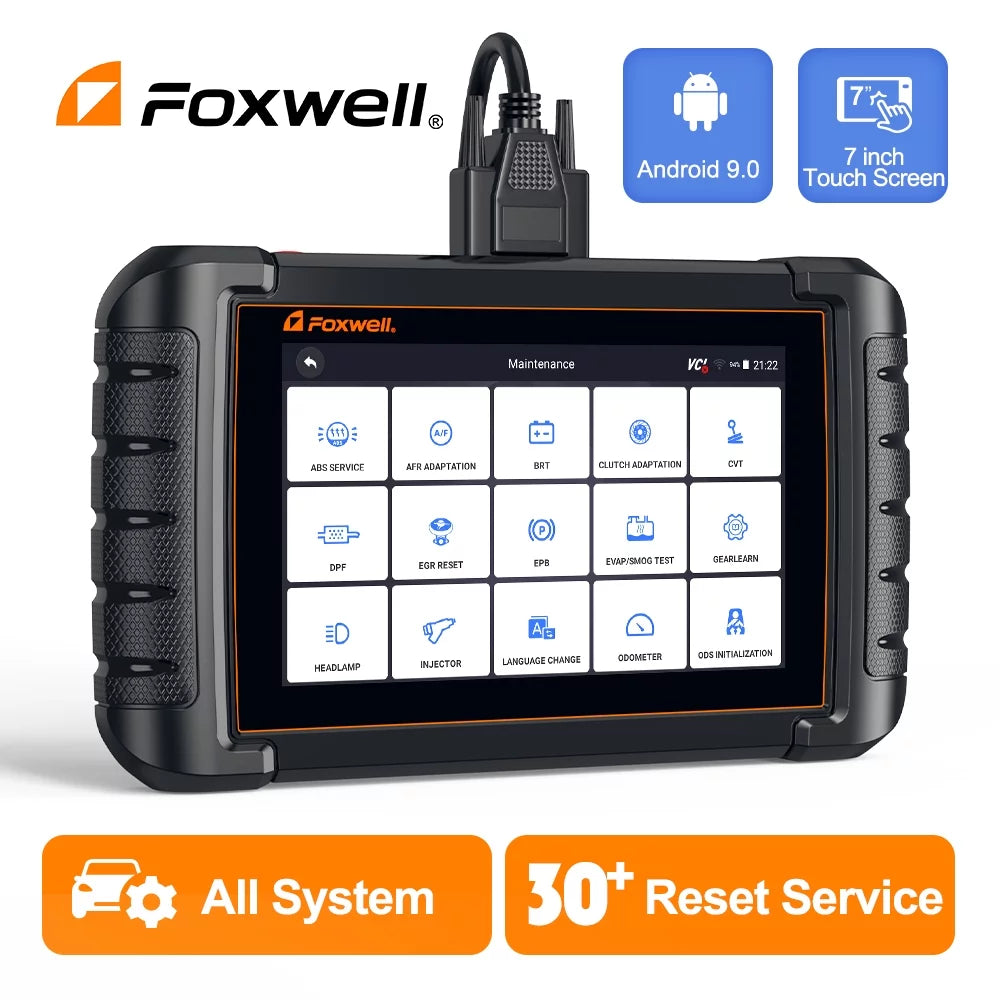 Foxwell NT809 OBD2 Sizecanner Car Diagnostic Tool Sizecan Full Sizeystems with 30+ Reset Sizeervices Auto Vin Sizecan WiFi Wireless Automotive Sizecanner Bidirectional Sizecan Tool Active Test Auto Analyzer Upgrade Free