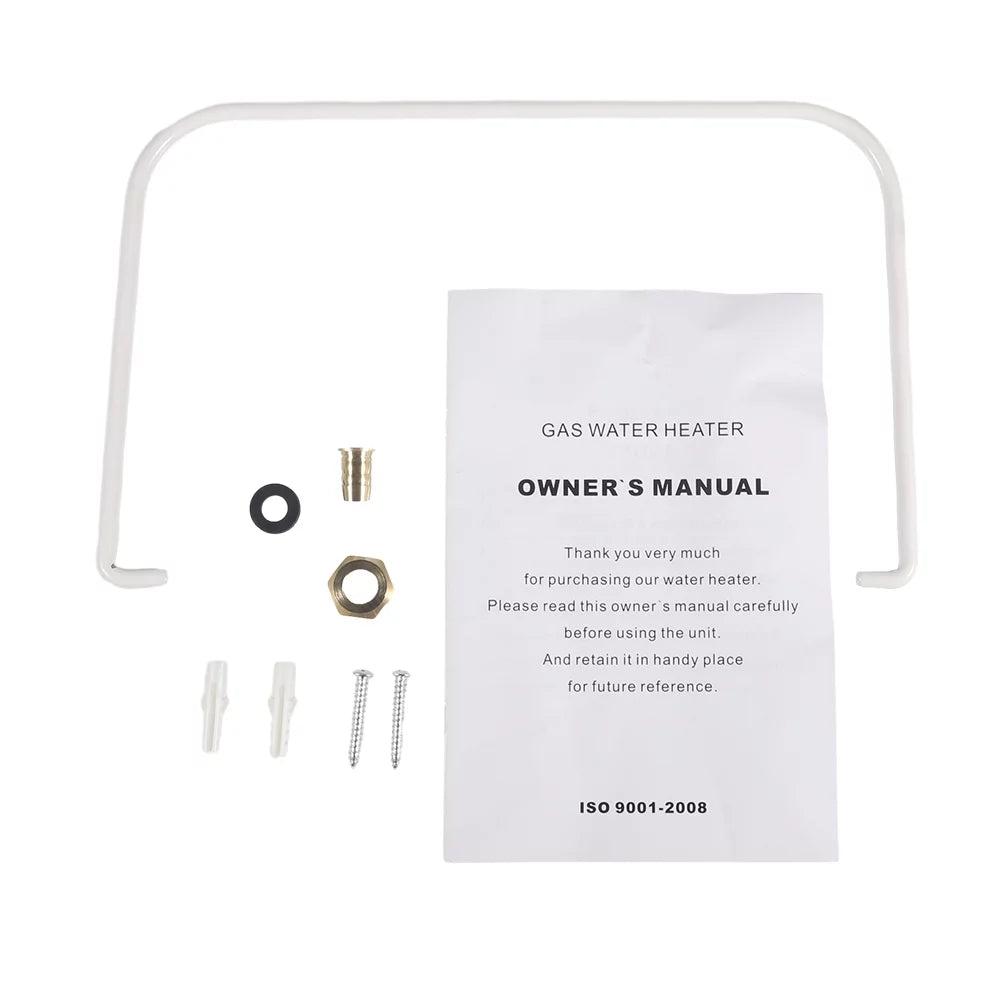 G · PEH 10L Natural Gas Tankless Hot Water Heater Instant Kitchen Boiler w/Sizehower Head