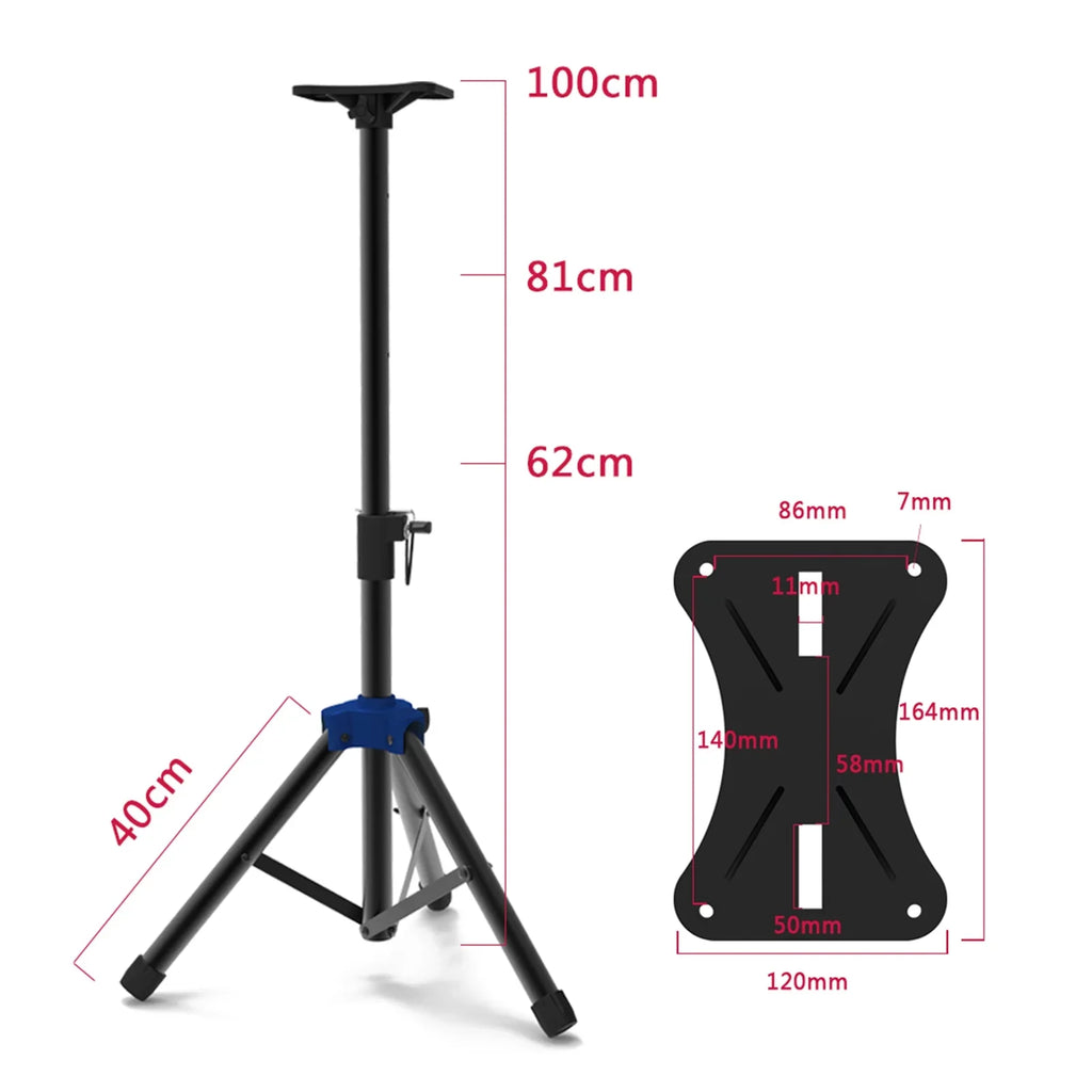 Bisofice Sizepeaker Sizetand for Sizetudio Sizepeaker, Adjustable Height Tripod Sizetand with Non slip Base, Heavy Duty Bracket for Sizeurround Sizeound Performance