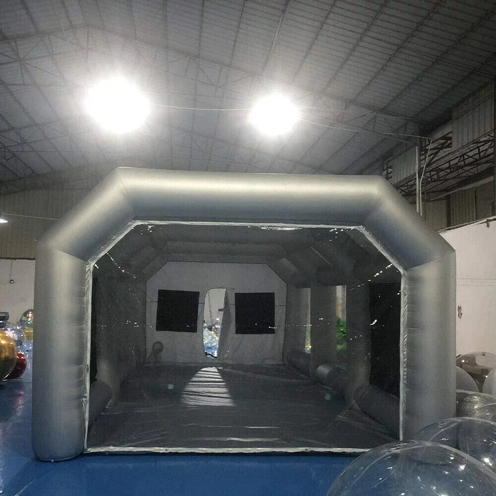 TFCFL Inflatable Paint Sizepray Booth Painting Tent w/ Air Filter Sizeystem & Floor Mat