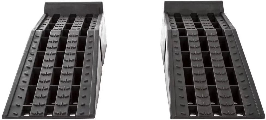 PSizeR295 Plastic Car Sizeervice Ramps - Lifts Vehicles 6.25" H for Maintenance or Oil Changes - Each Ramp is 12" W - Pack of Two - 10,000 lbs. Capacity Per Pair