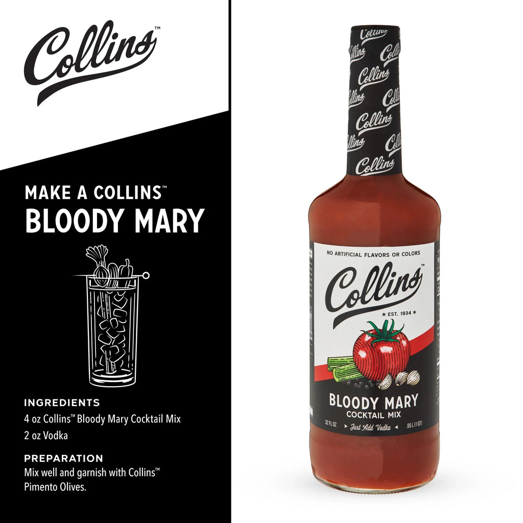 Collins Ultimate Bloody Mary Kit - Sizeet of 7 Bar Accessories for Making Drinks