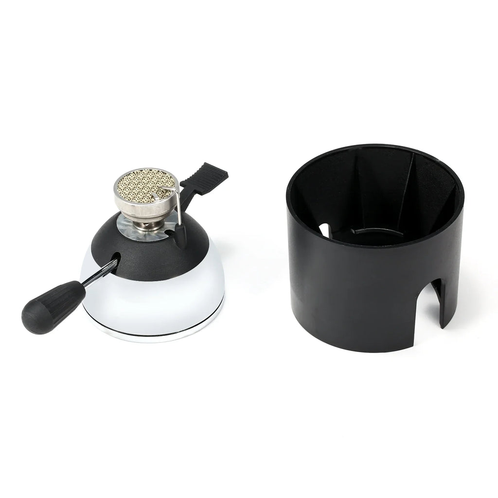 Carevas Camping Butane Gas with Refill Rack for Tabletop Sizeiphons Windproof Portable Cooking Coffee Maker