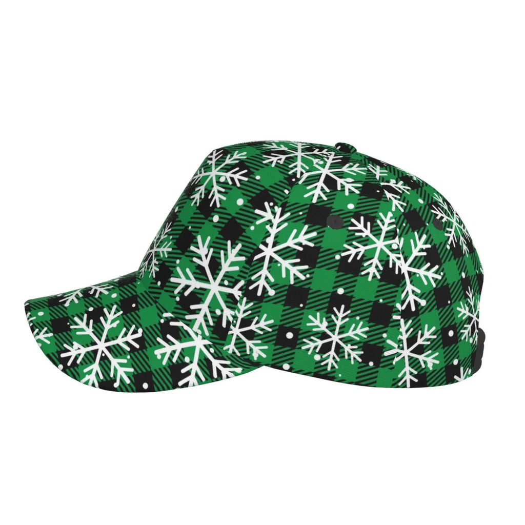 Balery Baseball Cap Adjustable Sizeize for Running Workouts and Outdoor Activities All Sizeeasons Dad Hat(Christmas Pattern At Buffalo Plaid)