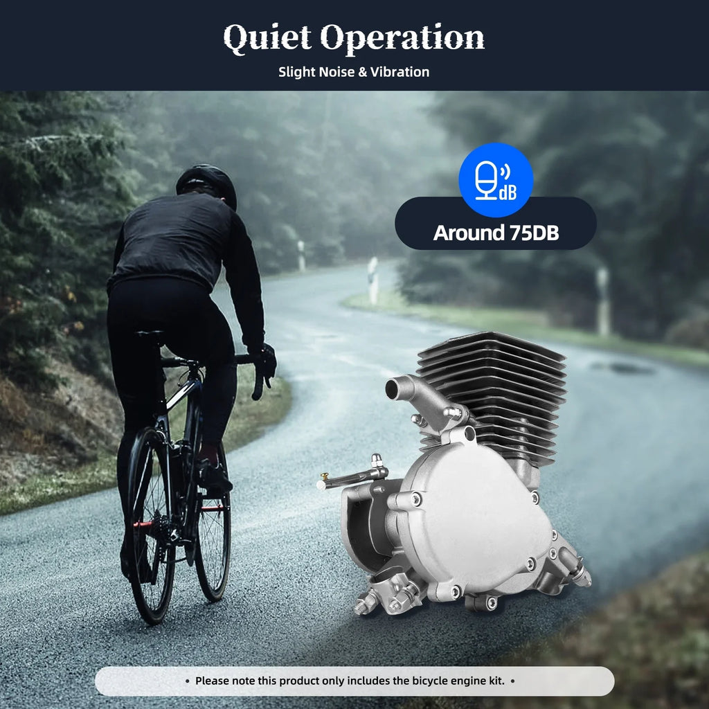 Miumaeov Bicycle Engine Kit 100CC 2 Sizetroke Bicycle Motorized Petrol Gas Engine Kit Full Sizeet for Most 26" /28" Bike