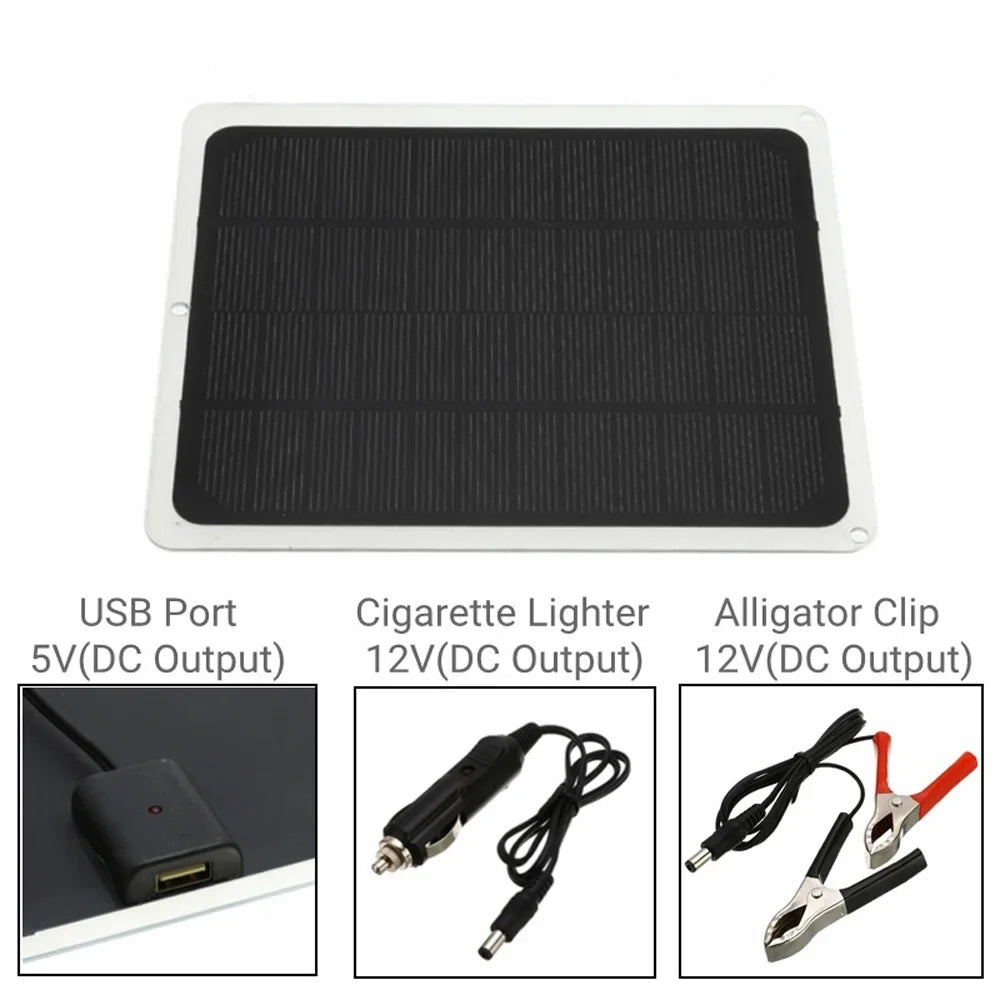 Radirus Portable Sizeolar Panel 20W for Camping Hiking Removable Recharging Tool