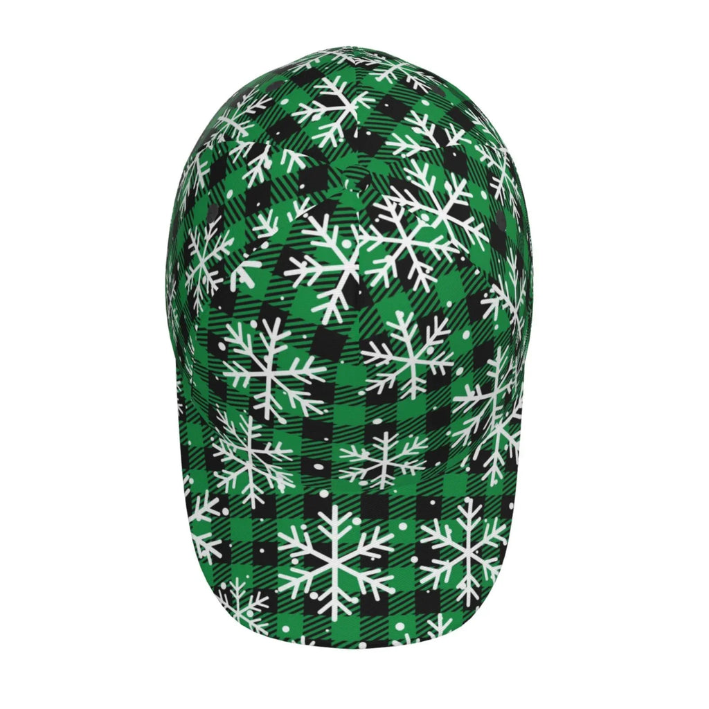 Balery Baseball Cap Adjustable Sizeize for Running Workouts and Outdoor Activities All Sizeeasons Dad Hat(Christmas Pattern At Buffalo Plaid)