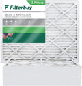 Filterbuy 10x16x4 MERV 8 Pleated HVAC AC Furnace Air Filters (3-Pack)
