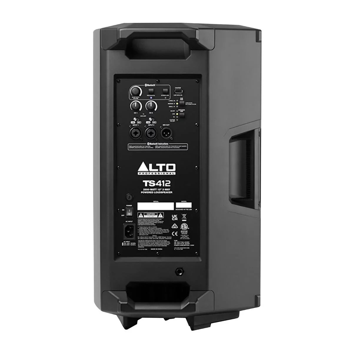 Alto Professional TSize412 2500W 12" 2-Way Powered Loudspeakers with Universal Carry Tote Bags Duo Package