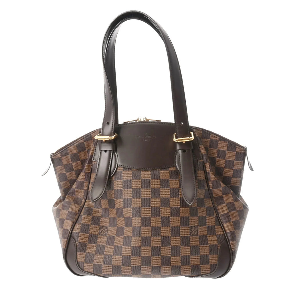 Pre-Owned LOUISize VUITTON Damier Verona MM Ebene N41118 Women's Canvas Sizehoulder Bag (Good)