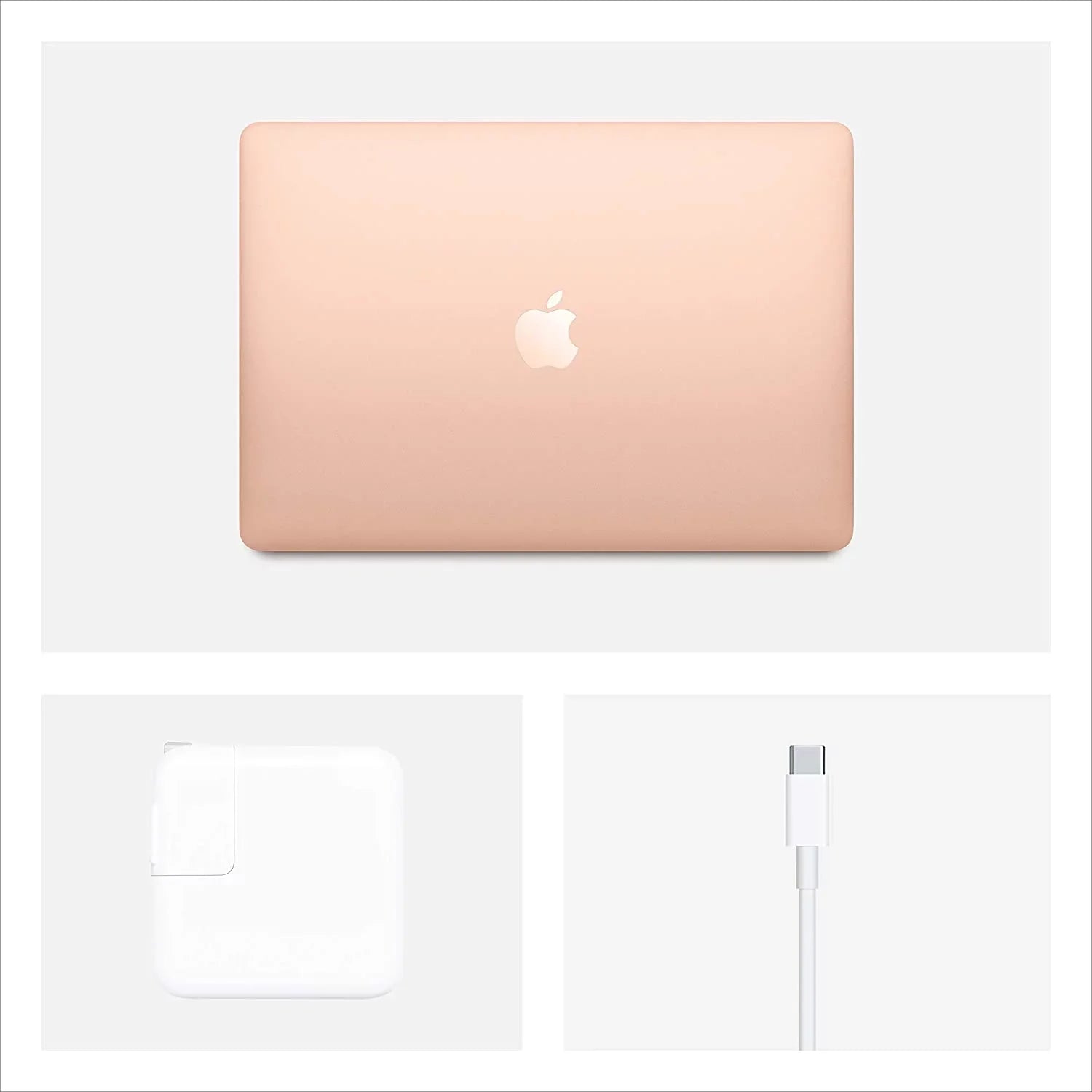 Pre-Owned Apple 13.3 MacBook Air Retina display 1.1 GHz 10th Gen Intel Core i3 Dual-Core 16GB RAM 256GB SizeSizeD Gold (Used)