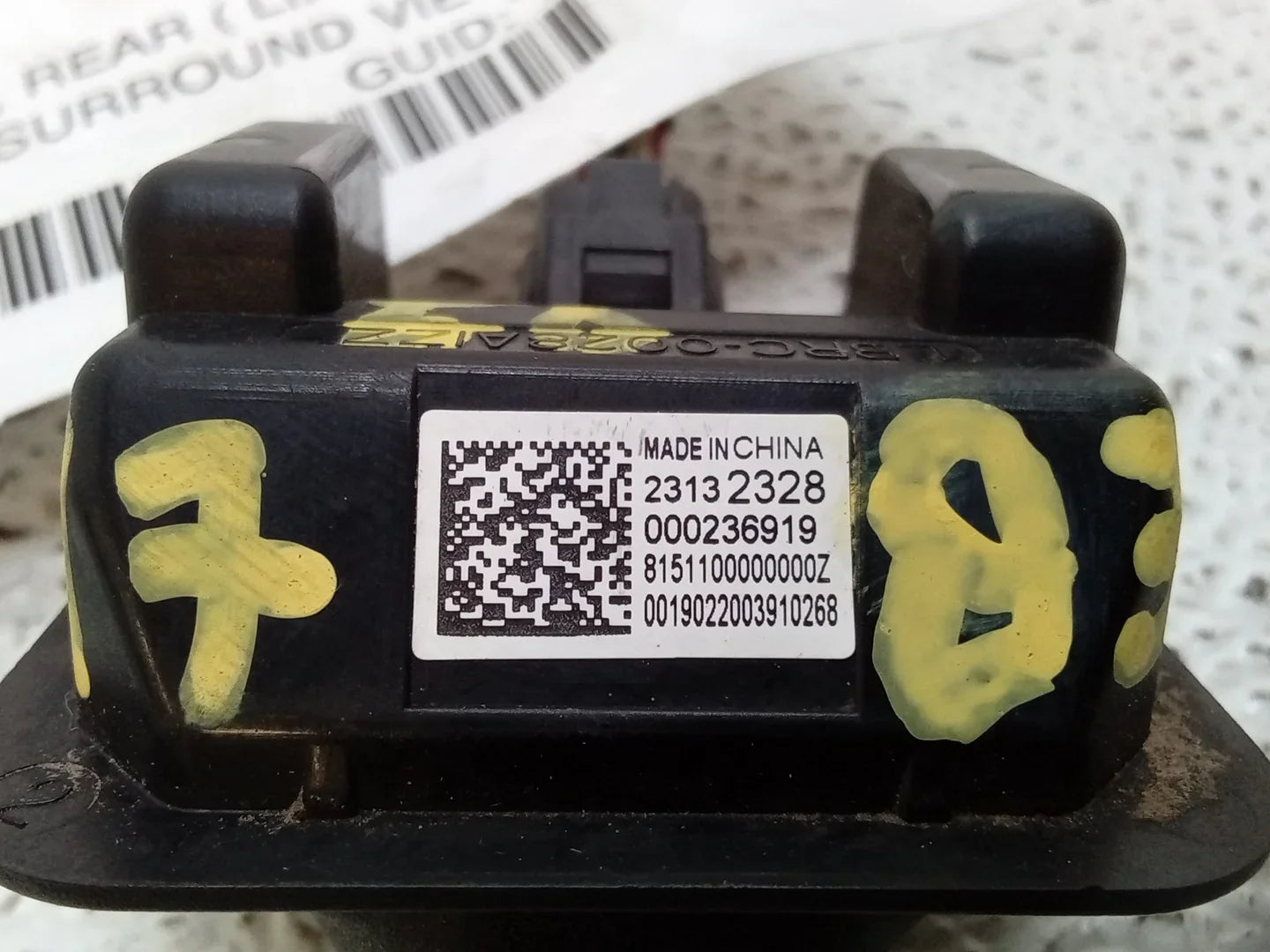 Pre-Owned 2019 GMC Acadia Rear View Camera Liftgate Mounted 2313 2328 OEM (Good)