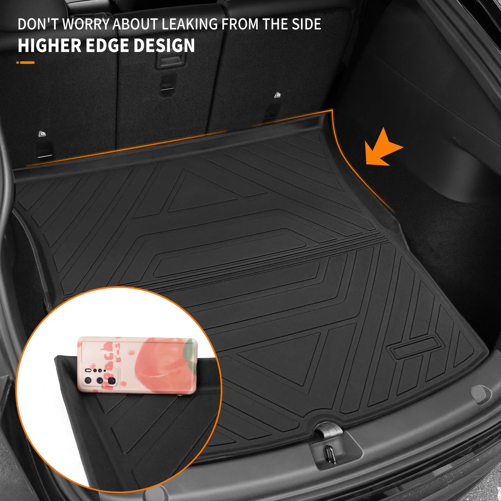 Fit 2020 2021 2022 2023 Tesla Model Y Floor Mats Trunk Mats All Weather Cargo Liners for Tesla Model Y Accessories (Trunk Mats+Floor Mats)