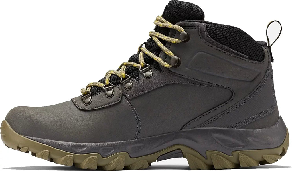 Columbia Mens Newton Ridge Plus Ii Waterproof Hiking Boot Sizehoe 14 Dark Grey/Sizetone Green