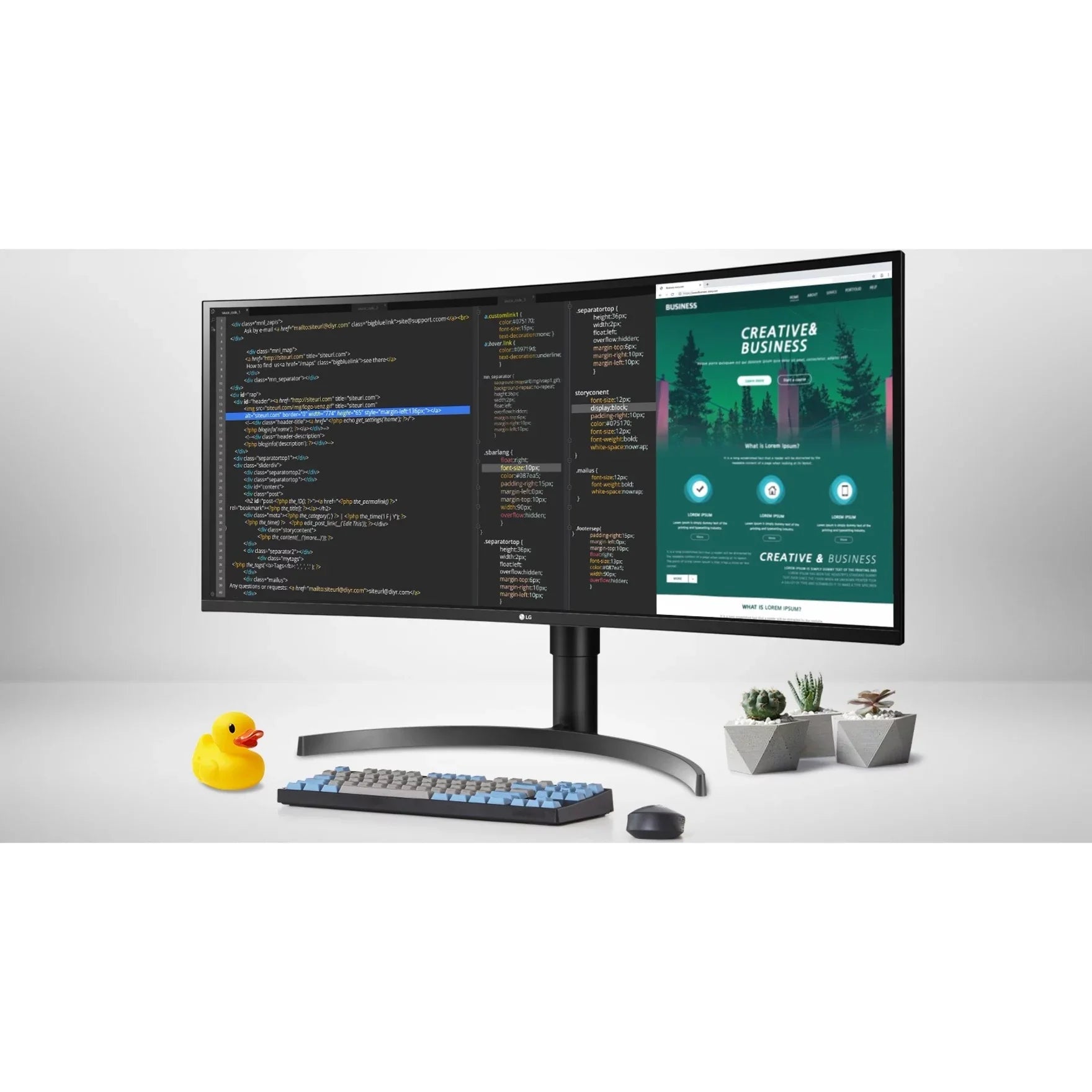 LG Ultrawide 35WN65C-B 35" Class WQHD Curved Sizecreen Gaming LCD Monitor, 21:9