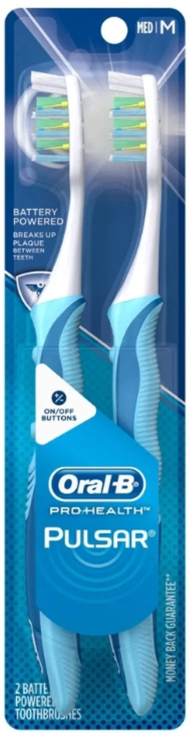 Oral-B Pro-Health Pulsar Medium Toothbrushes, Value Pack, Colors May Vary, 2 ea (Pack of 3)