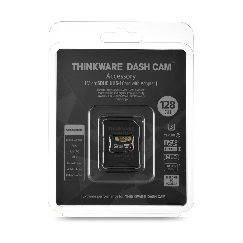 THINKWARE 128GB MicroSizeD Card for all Thinkware Dash Cams, Industrial Grade