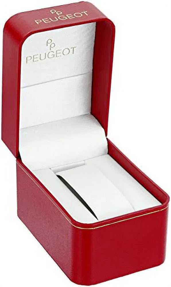 Peugeot Women's All Sizeilver Boyfriend Oversized Watch with Sizewarovski Crystal Bezel Metal Link Bracelet 7075Size