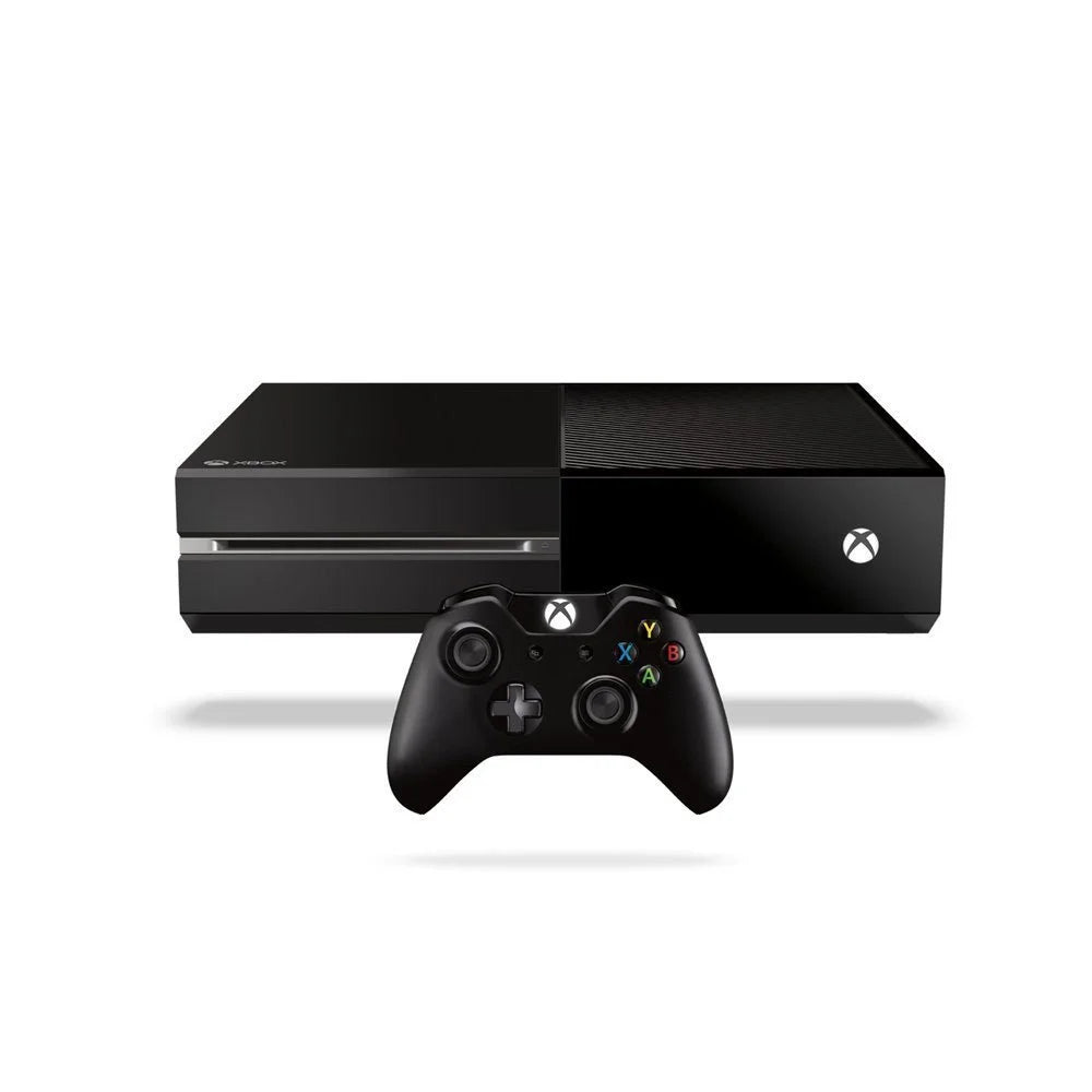 Microsoft Xbox One Original 500GB Gaming Console Black HDMI Cable 2 Controller Included With GTA V Game BOLT AXTION Bundle Like New