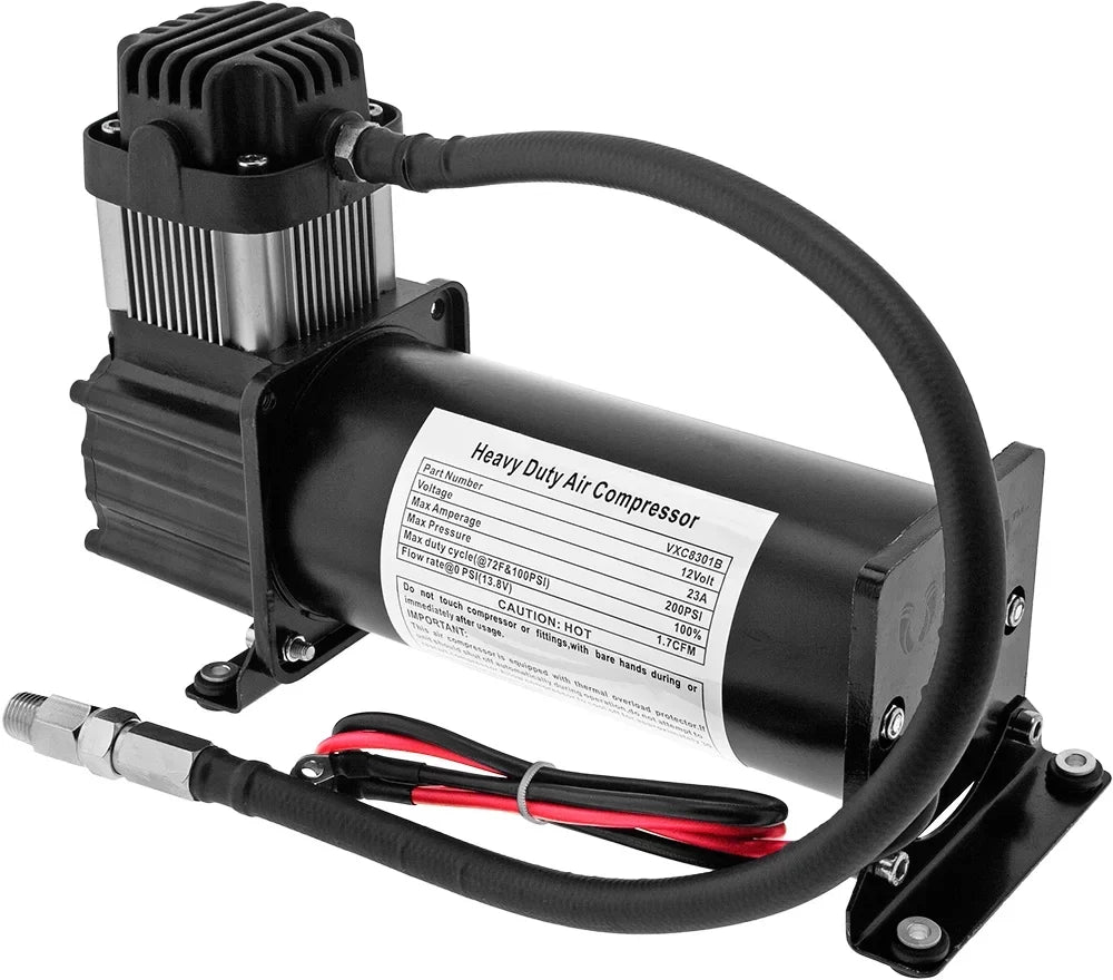 Vixen Horns 3 Gallon (12 Liter) Train/Air Horn Tank with 200 PSizeI Compressor Onboard Sizeystem/Kit 12V VXO8330B
