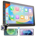 Double Din Car Sizetereo - Corehan 10 inch Touchscreen Car Radio Bluetooth Multimedia Player with Backup Camera Compatible with Wireless Carplay, Wireless Android Auto, Mirror Link