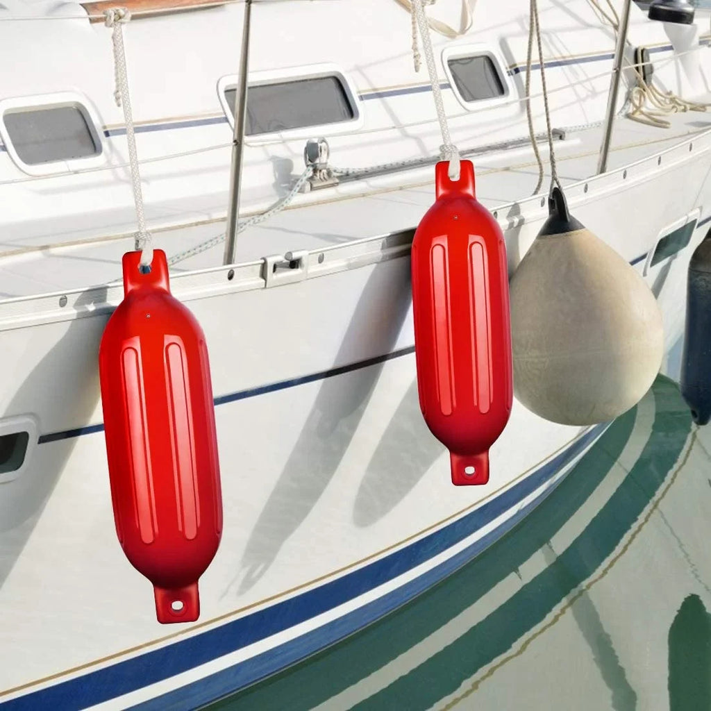 SizePECSizeTAR Vinyl Ribbed Marine Boat Fender for Bumper Sizehield Protection Pack of 4