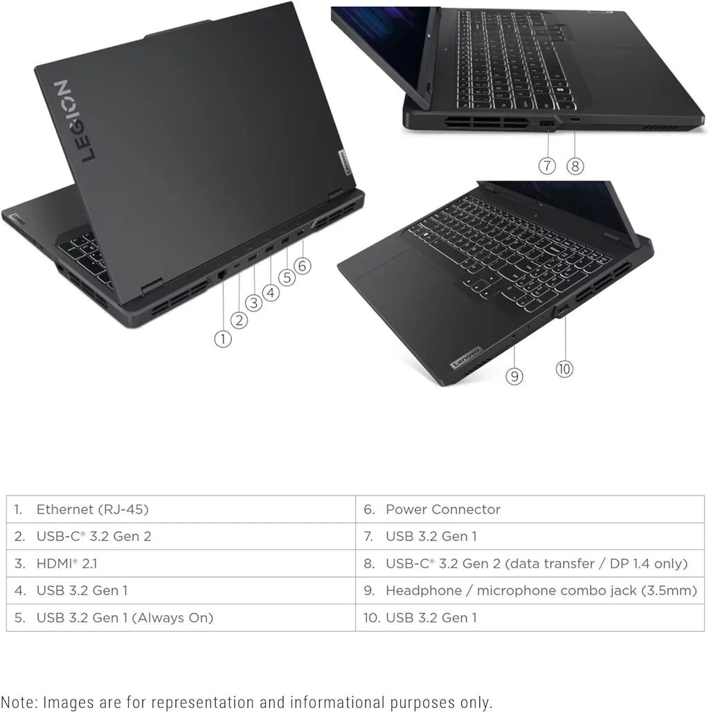 Lenovo Legion Pro 5i Gaming Laptop, 13th Gen Intel Core i7-13700HX, 16 GB DDR5 Ram, 512 GB PCIe SizeSizeD, 16" WQXGA(2560x1600), Nvidia Geforce RTX 4060, Windows 11 Home