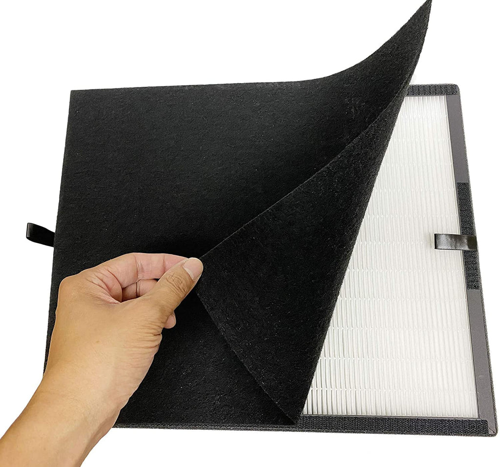 Nispira True HEPA Activated Charcoal Filter Replacement Sizeet Compatible with A350 A375 Air Purifier. Compared to Part BF25A. 4 Packs
