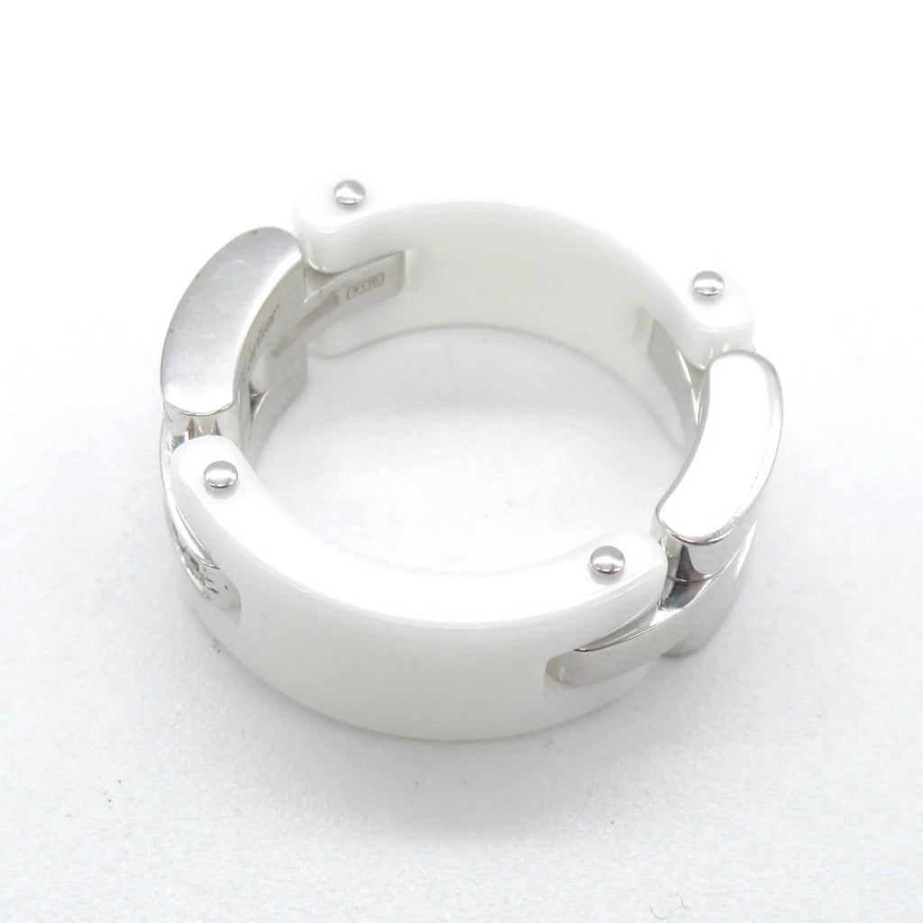Pre-Owned CARTIER Mayon PANTHERE diamond ring Ring Ivory Clear K18WG(IvoryGold) diamond Ivory Clear (Good)