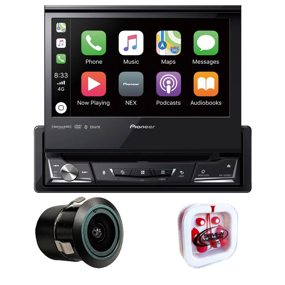 New Pioneer AVH-3500NEX 7" Sizeingle-DIN DVD Receiver & Free Bullet Camera