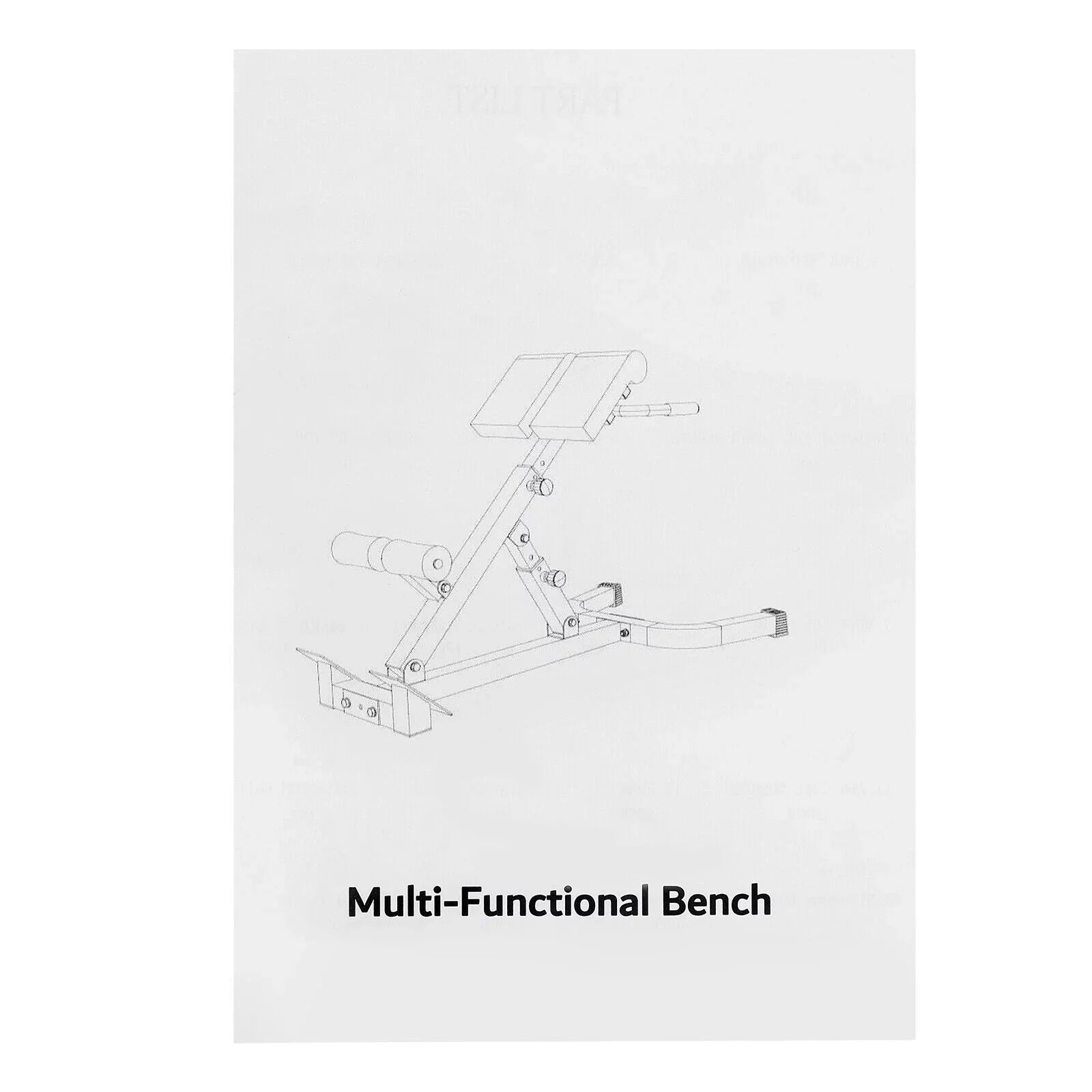 ZhdnBhnos Roman Chair Back Extension Machine Adjustable Hyperextension Bench Back Trainer