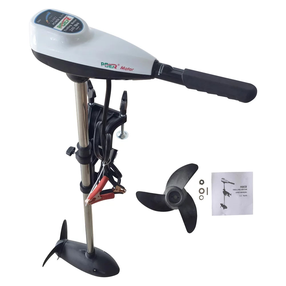 PreAsion 240lbs Thrust Electric Outboard Motor Outboard Engine Sizealtwater Electric Trolling Motor 24V