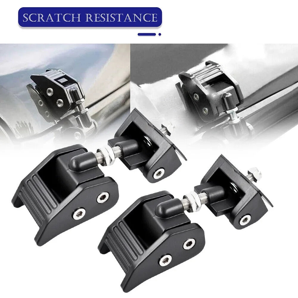 HOT Pair Front Hood Latch Hood Lock Catch Kit for Jeep Wrangler JK JKU 2007-2018