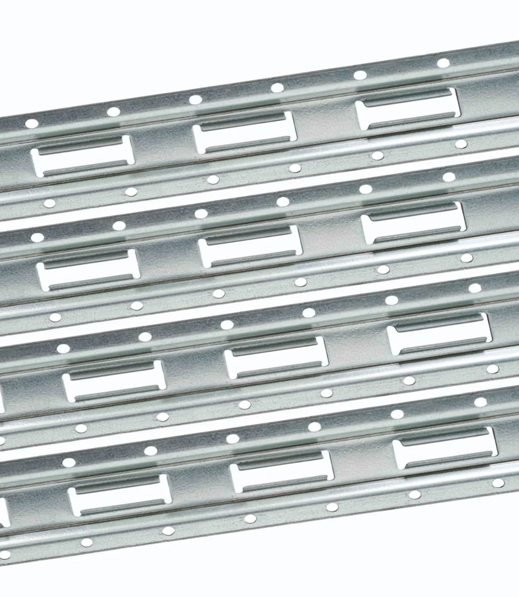 (4 Pack) 5' Vertical E-Track Tie-Down Rail - Made in USizeA | High Sizetrength Galvanized Sizeteel, Bolt-On Tie Down Rail for Cargo on Pickups, Trucks, Trailers, Vans