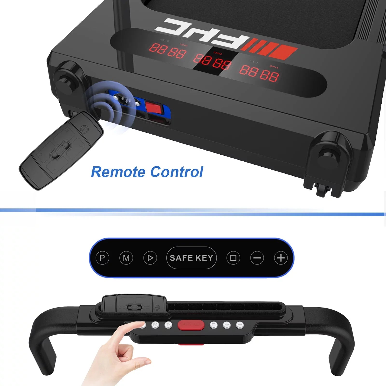 2 in 1 Under Desk Treadmill for Home; Installation-Free Foldable Treadmill Compact Electric Running Machine; Remote Control & LED Display Walking Running Jogging