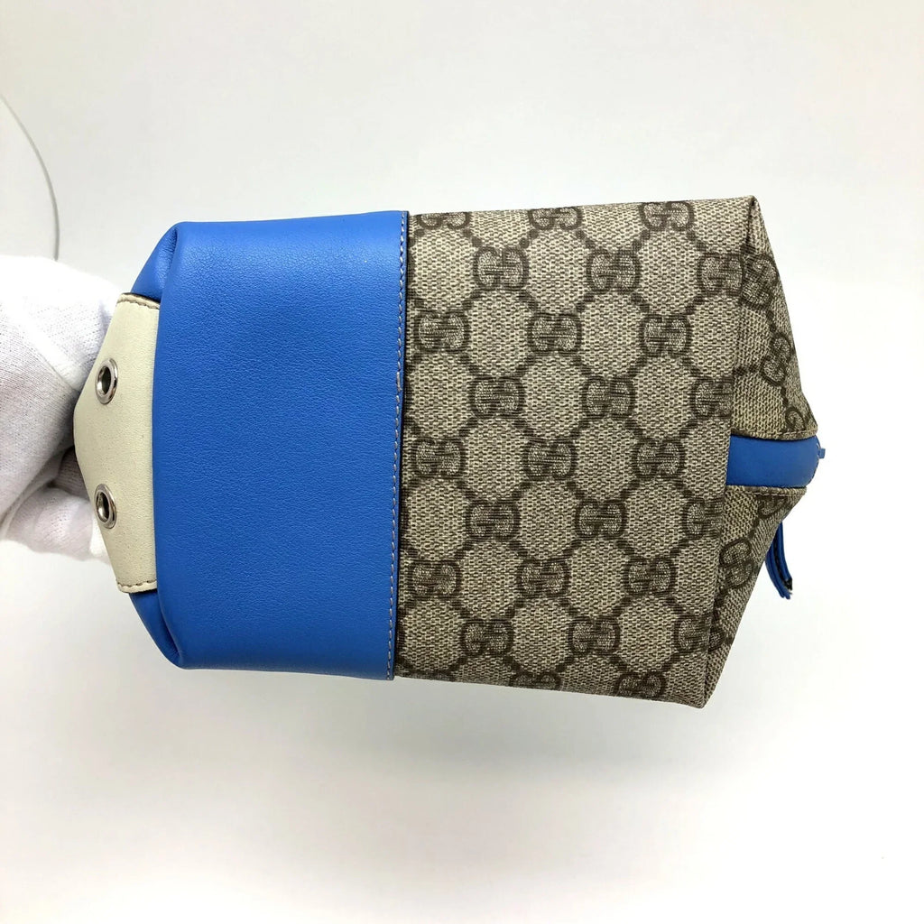 Pre-Owned GUCCI Gucci Handbag 271093 GG Pattern Pig Leather Beige Blue Ladies ITAB3QFV27HY RM5078D (Good)