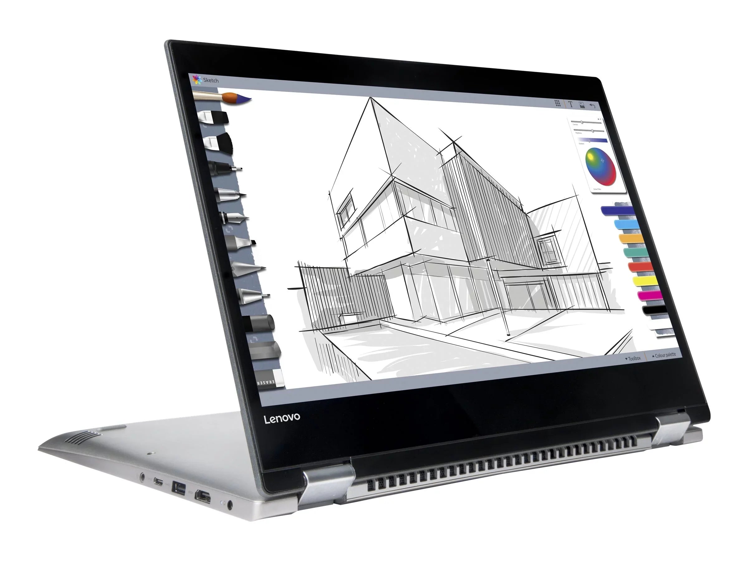 Lenovo 81CW0000USize Ideapad 14" HD Touchscreen 4415U 2.3GHz 4GB RAM 500GB HDD Win 10 Home Black