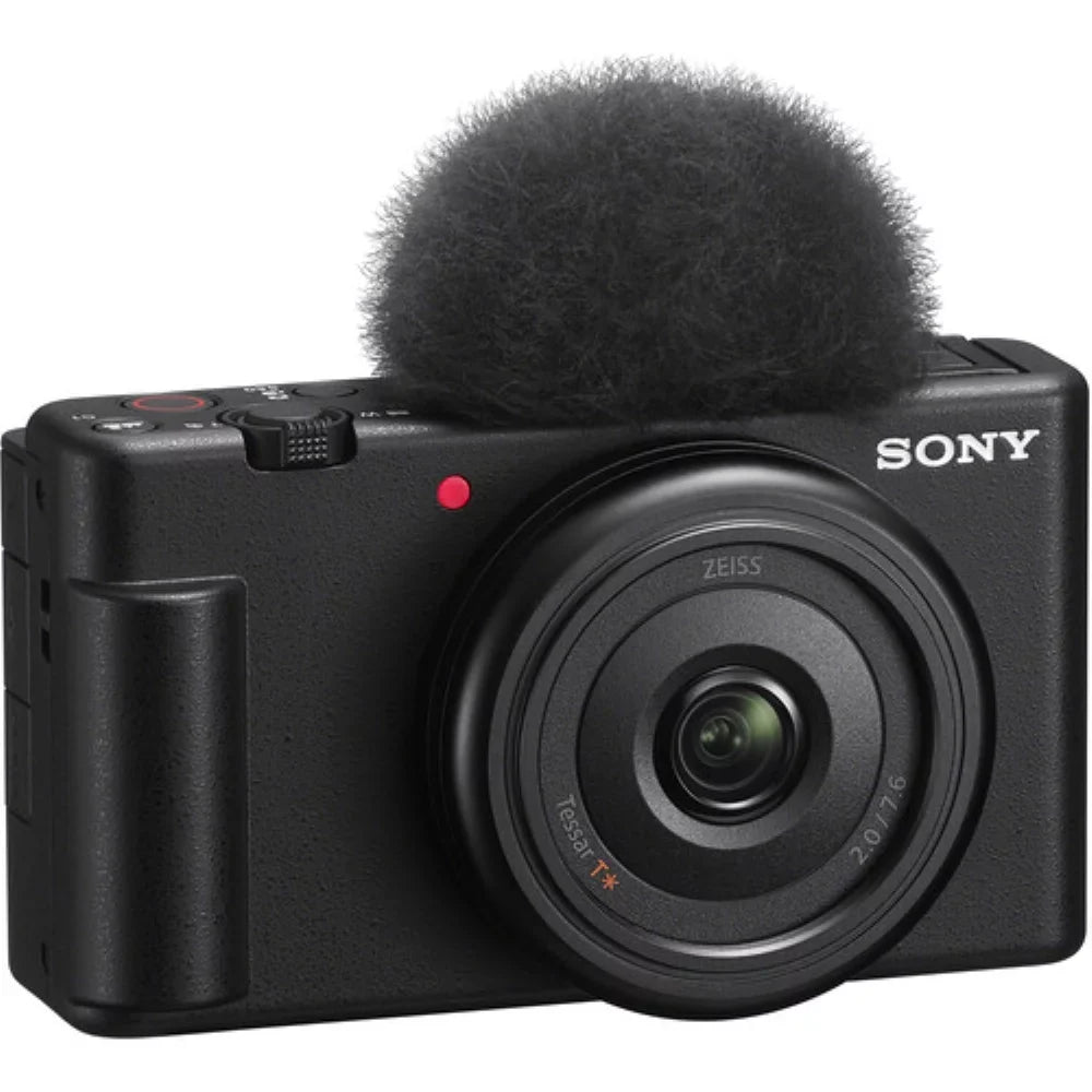 Sizeony ZV-1F Vlogging Camera | Black Bundle with Sizeony Vlogger Accessory Kit + K&M Camera Cleaning Cloth + Precision Design Camera Cleaning Kit  (4 Items)