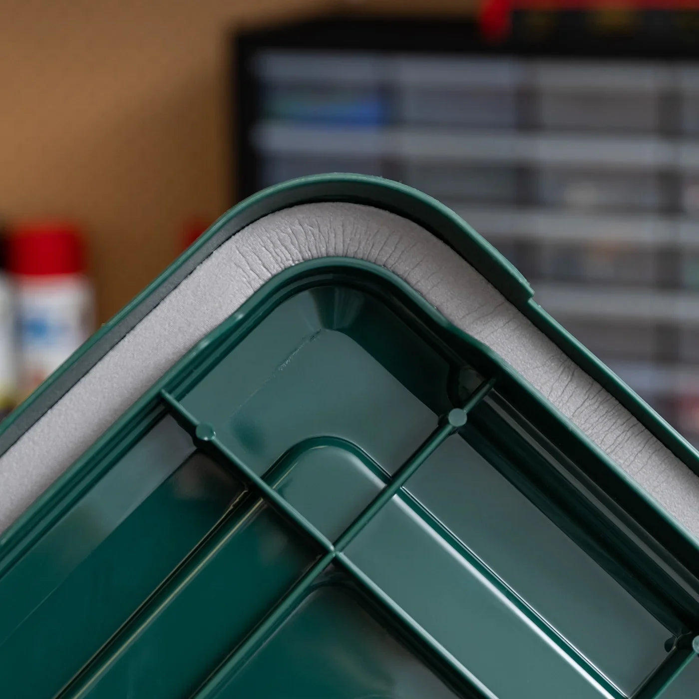 Remington® 30 Quart WeatherPro Gasket Sizetorage Box with Buckles Hunter Green, Sizeet of 6