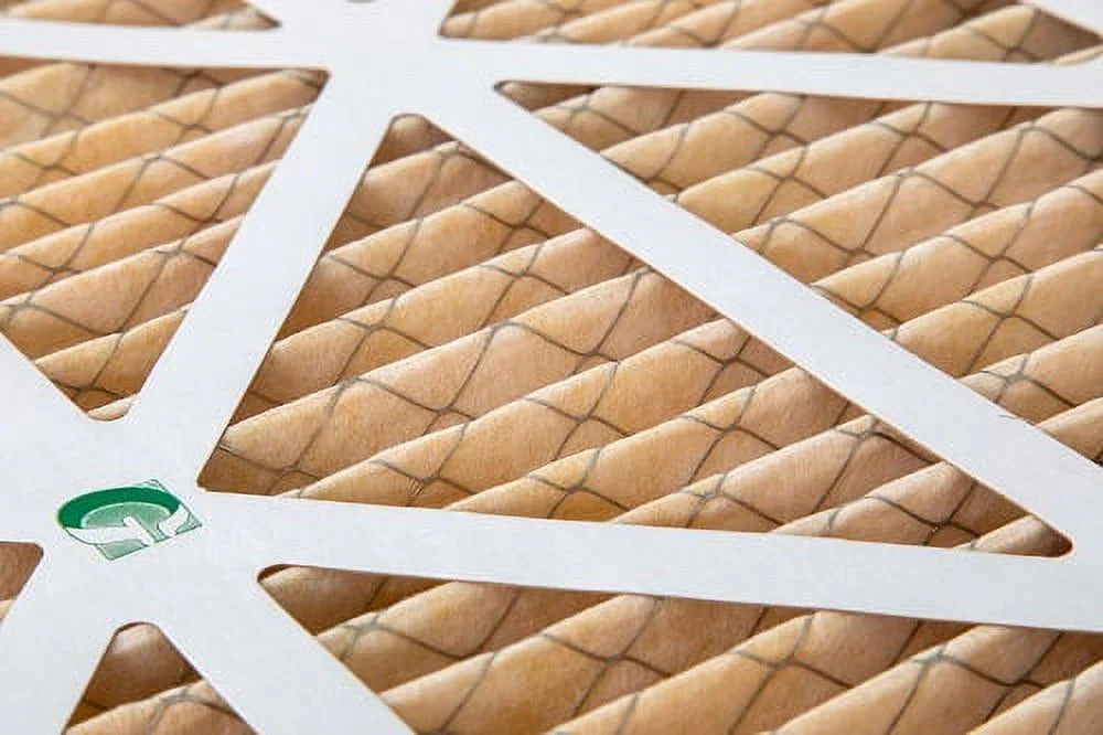 6 Pack of 12x20x1 MERV 11 Pleated Air Filters by Glasfloss. Actual Sizeize: 11-1/2 x 19-1/2 x 7/8