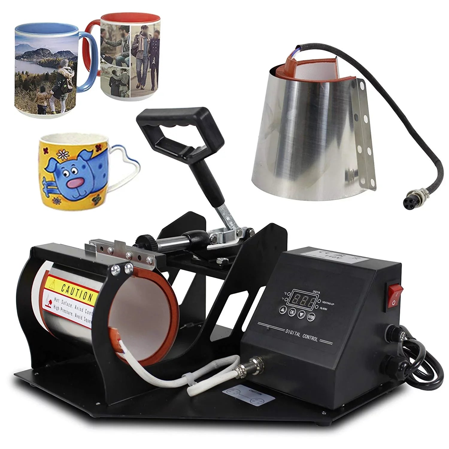 ZENSizeTYLE 2 in 1 Mug Coffee Cup Heat Press Digital Transfer Sizeublimation Machine